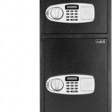 Rubik Safe Box Dual Compartment With Independent Digital Lock and Keys, RB75ECL (75x35x35cm)