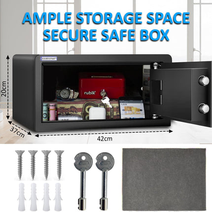 Rubik Hotel Safe Box with Digital Motorized Lock & Keys, RH-2042VVD (42x20x37cm)