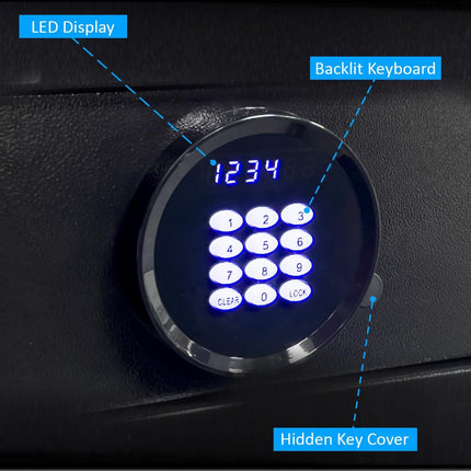 Rubik Hotel Safe Box with Digital Motorized Lock & Keys, RH-2042VVD (42x20x37cm)