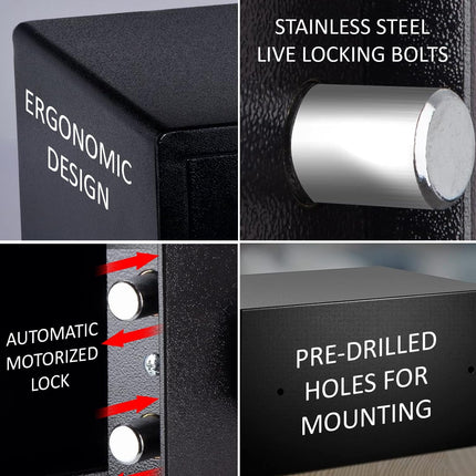 Rubik Hotel Safe Box with Digital Motorized Lock & Keys, RH-2042VVD (42x20x37cm)