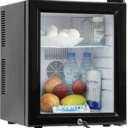 Rubik Hotel Mini Bar Fridge 30L, Glass Door Refrigerator CW-30AA