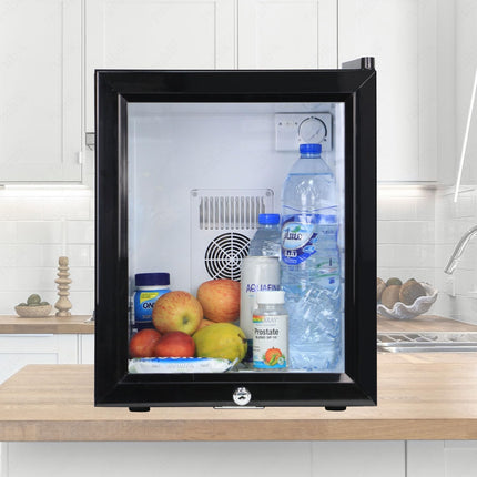 Rubik Hotel Mini Bar Fridge 30L, Glass Door Refrigerator CW-30AA