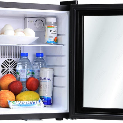 Rubik Hotel Mini Bar Fridge 30L, Glass Door Refrigerator CW-30AA
