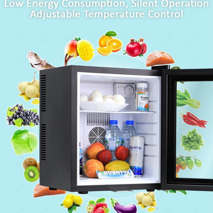 Rubik Hotel Mini Bar Fridge 30L, Glass Door Refrigerator CW-30AA