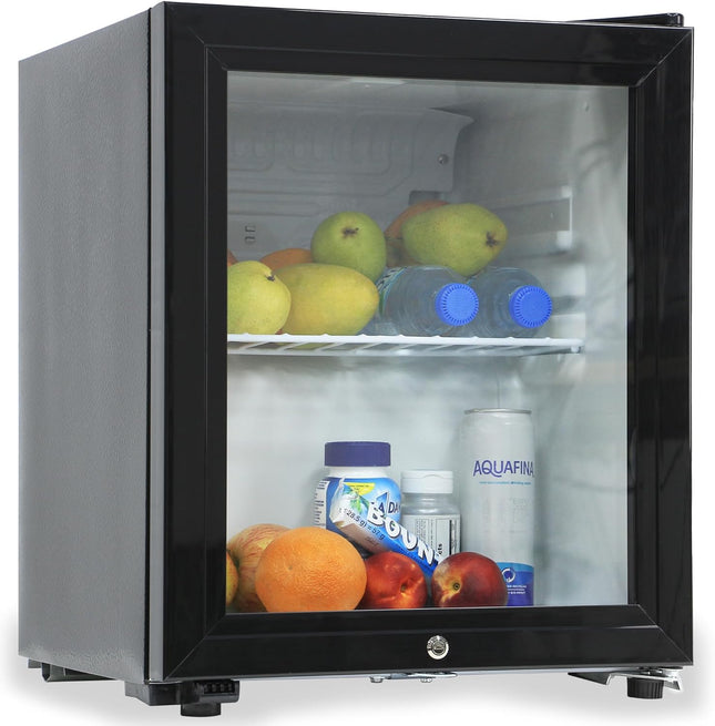 Rubik Hotel Mini Bar Compressor Fridge 40L, Glass Door Refrigerator JC-46HC