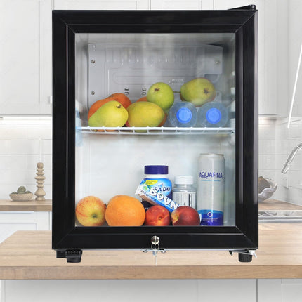 Rubik Hotel Mini Bar Compressor Fridge 40L, Glass Door Refrigerator JC-46HC