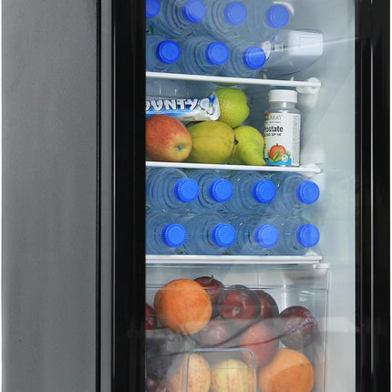 Rubik Hotel Mini Bar Compressor Fridge 62L, Glass Door Refrigerator JC-62HC