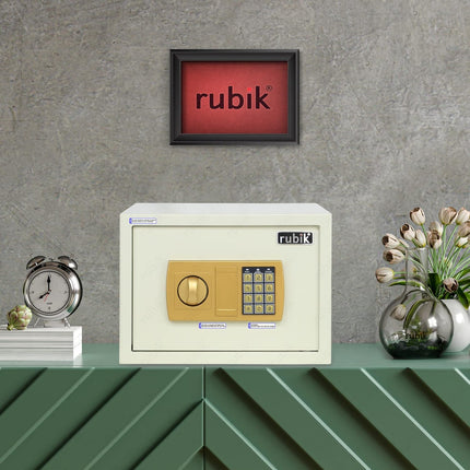 Rubik Medium Digital Safe Box with Keys, RB-25E (25x35x25cm)