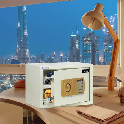 Rubik Medium Digital Safe Box with Keys, RB-25E (25x35x25cm)