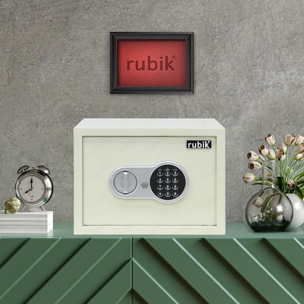 Rubik Medium Digital Safe Box with Keys, RB25EV (25x35x25cm)