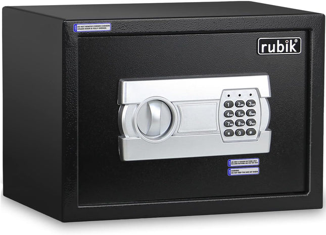 Rubik Medium Digital Safe Box with Keys, RB-25EGC (25x35x25cm)