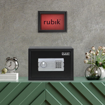 Rubik Medium Digital Safe Box with Keys, RB-25EGC (25x35x25cm)