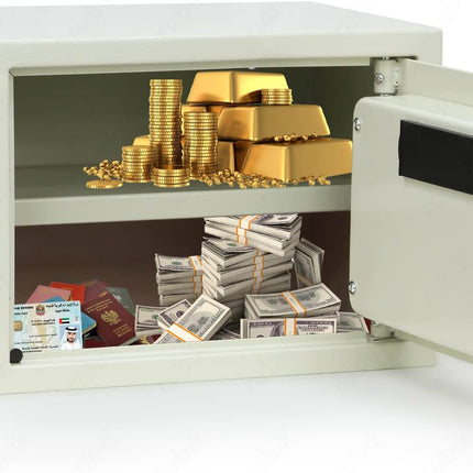 Rubik Medium Digital Safe Box with Keys, RB25EDS (25x35x25cm)