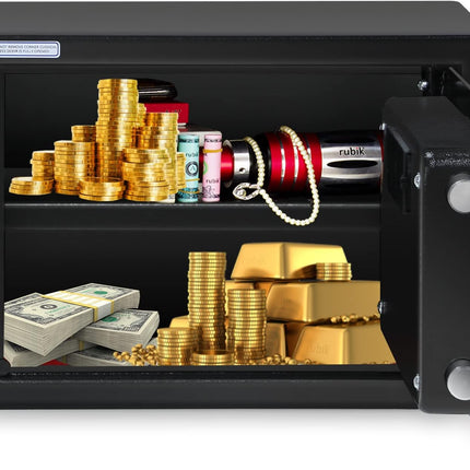 Rubik Medium Digital Safe Box with Keys, RB25EDS (25x35x25cm)