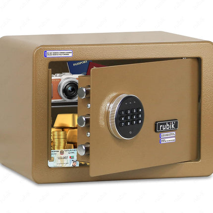 Rubik Medium Digital Safe Box with Keys, RB-25D (25x35x25cm)