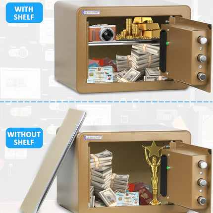 Rubik Medium Digital Safe Box with Keys, RB-25D (25x35x25cm)