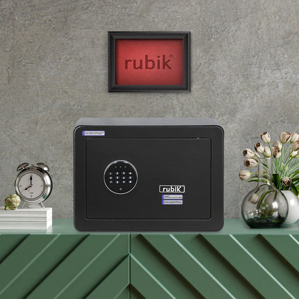 Rubik Medium Digital Safe Box with Keys, RB-25D (25x35x25cm)