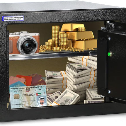 Rubik Medium Digital Safe Box with Keys, RB-25D (25x35x25cm)
