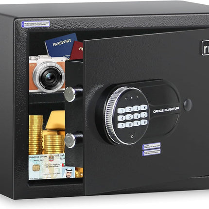 Rubik Medium Digital Safe Box with Keys, RB-25K1 (25x35x25cm)