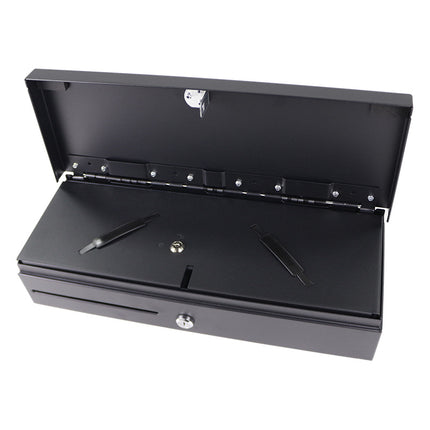 Rubik Cash Register 460 Flip Top Drawer, 6 Adjustable Cash Slots for POS, RBCR-170