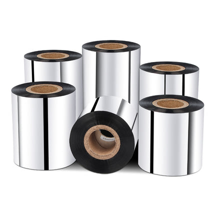 70mm High Performance Full Resin Ribbon Z550 for PET, PE, PVC, Silver, Metallic, Waterproof & Heatproof Labels