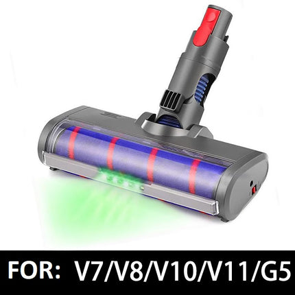 Electric Floor Roller Brush Head Kit With Green Light for Dyson Vacuum Cleaner Compatible with v7/V8/V10/V11/G5