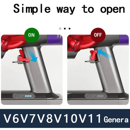Switch Lock For Dyson Vacuum Cleaner V6 V7 V8 V10 V11 Mado Switch Lock Buckle Fixed Accessories Power Button Lock Spare Parts