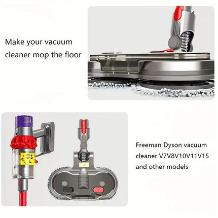 Mop Head Set For Dyson Cordless Vacuum V7 V8 V10 V11, Mop Head + Water Tank + 6 Wipes