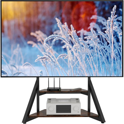40-100 Inch TV Floor Stand with Shelves For LED TV's, Displays, Smartboards, Interactive Board