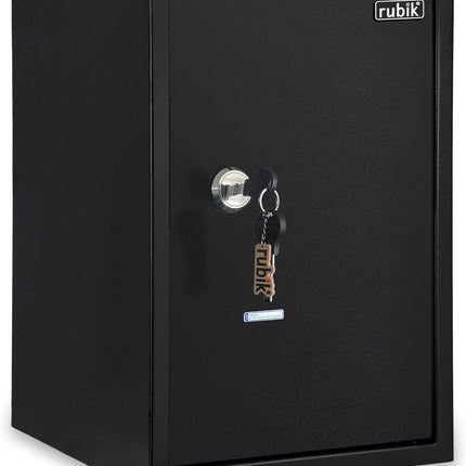 Rubik Large Key Operated Safe Box RB50K (50x35x30cm) Black