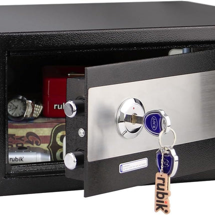 Rubik Wide Key Operated Safe Box, RB20KW (20x43x35cm)