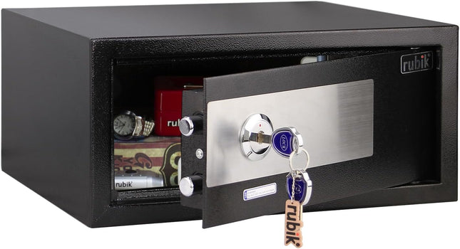 Rubik Wide Key Operated Safe Box, RB20KW (20x43x35cm)