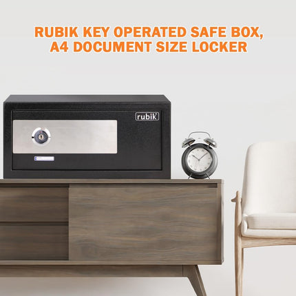 Rubik Wide Key Operated Safe Box, RB20KW (20x43x35cm)
