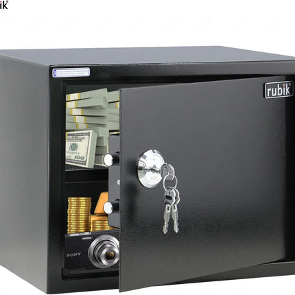 Rubik Large Key Operated Safe Box RB30K-11Kg (30x38x30cm)