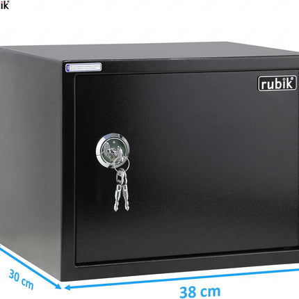 Rubik Large Key Operated Safe Box RB30K-11Kg (30x38x30cm)