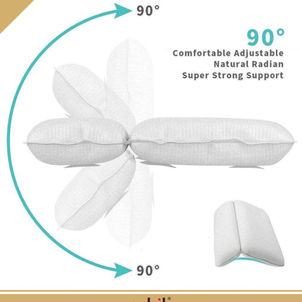 Ergonomic Non Slip Bathtub Pillow Neck Rest Cushion for Bath Tub