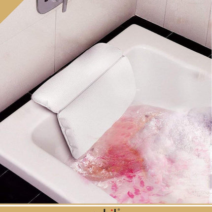 Ergonomic Non Slip Bathtub Pillow Neck Rest Cushion for Bath Tub