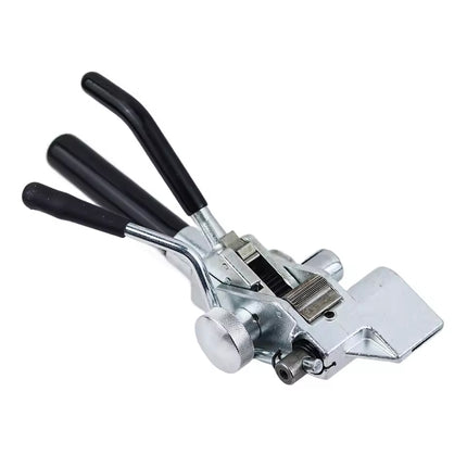 Stainless Steel Banding Metal Strapping Tool, Heavy Duty Strapping Tensioner & Cutter for 8-25mm Steel Straps (Black/Silver)