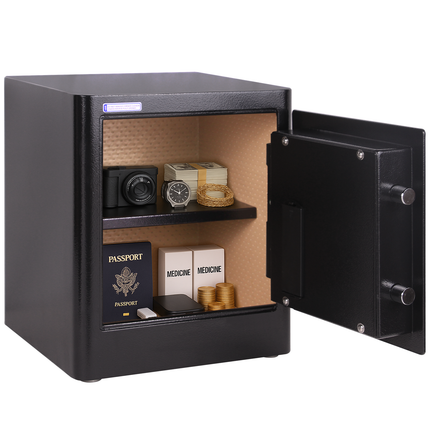 Rubik Biometric Fingerprint Safe Box RB35AG (35x30x28cm) Black