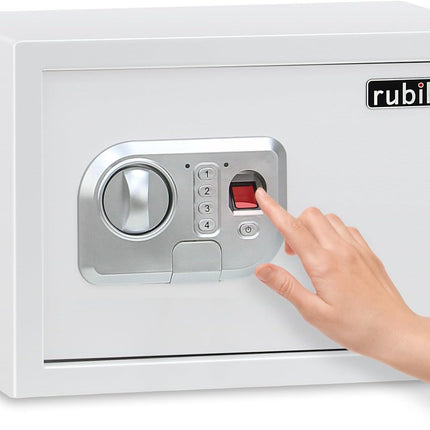 Rubik Medium Fingerprint Safe Box with Digital & Key Lock, RBFPN25 (25x35x25cm)