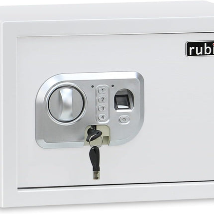 Rubik Medium Fingerprint Safe Box with Digital & Key Lock, RBFPN25 (25x35x25cm)