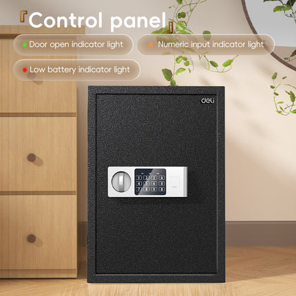 Deli Niello Digital Safe Box T525 (50×35×31cm) Black