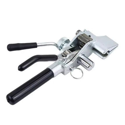 Stainless Steel Banding Metal Strapping Tool, Heavy Duty Strapping Tensioner & Cutter for 8-25mm Steel Straps (Black/Silver)