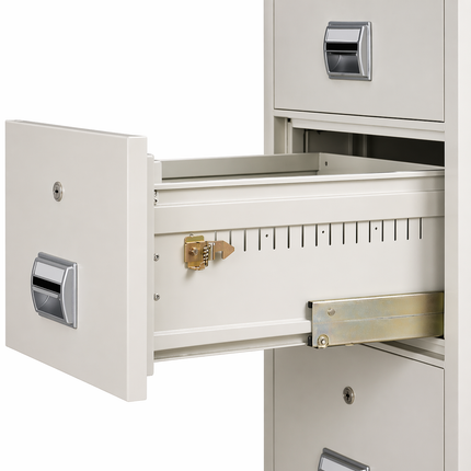 Booil Fire Resistant Filing Cabinet 4 Drawers, Mechanical Combination Lock - BIF-C400