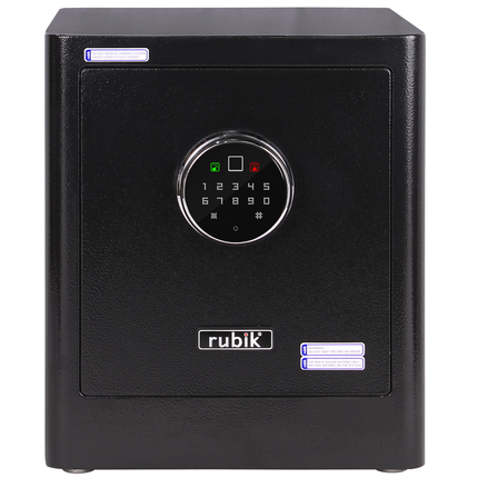 Rubik Biometric Fingerprint Safe Box RB35AG (35x30x28cm) Black