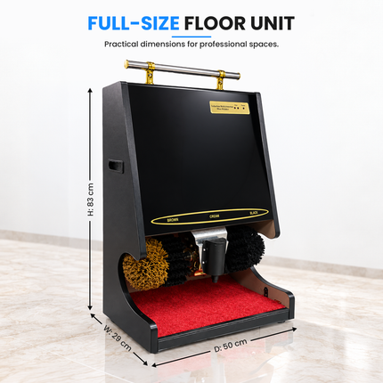 Automatic Electric Shoe Polisher Machine with Infrared Sensor, Dual Brushes & Liquid Polish Dispenser – 100W
