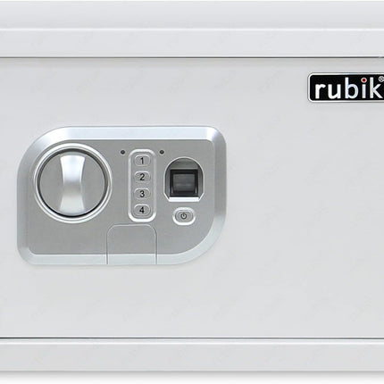 Rubik Medium Fingerprint Safe Box with Digital & Key Lock, RBFPN25 (25x35x25cm)