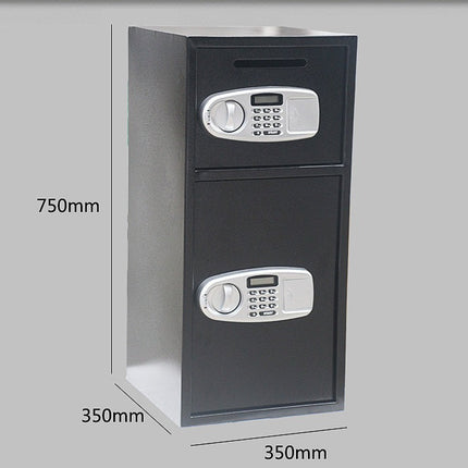 Rubik Large Double Door Safe Box with Drop Slot, Digital Lock & Key 75cm