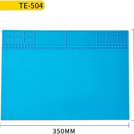 TE-504 Soldering Repair Mat 35x25cm - Silicone Heat Resistant Work Station Desk Pad