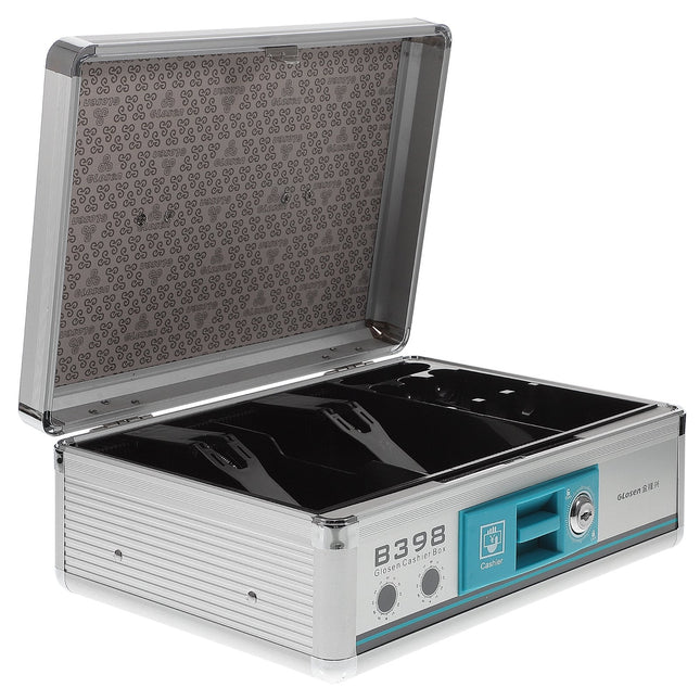 Glosen Cash Box with Key Lock, Portable Cash Register Model B398